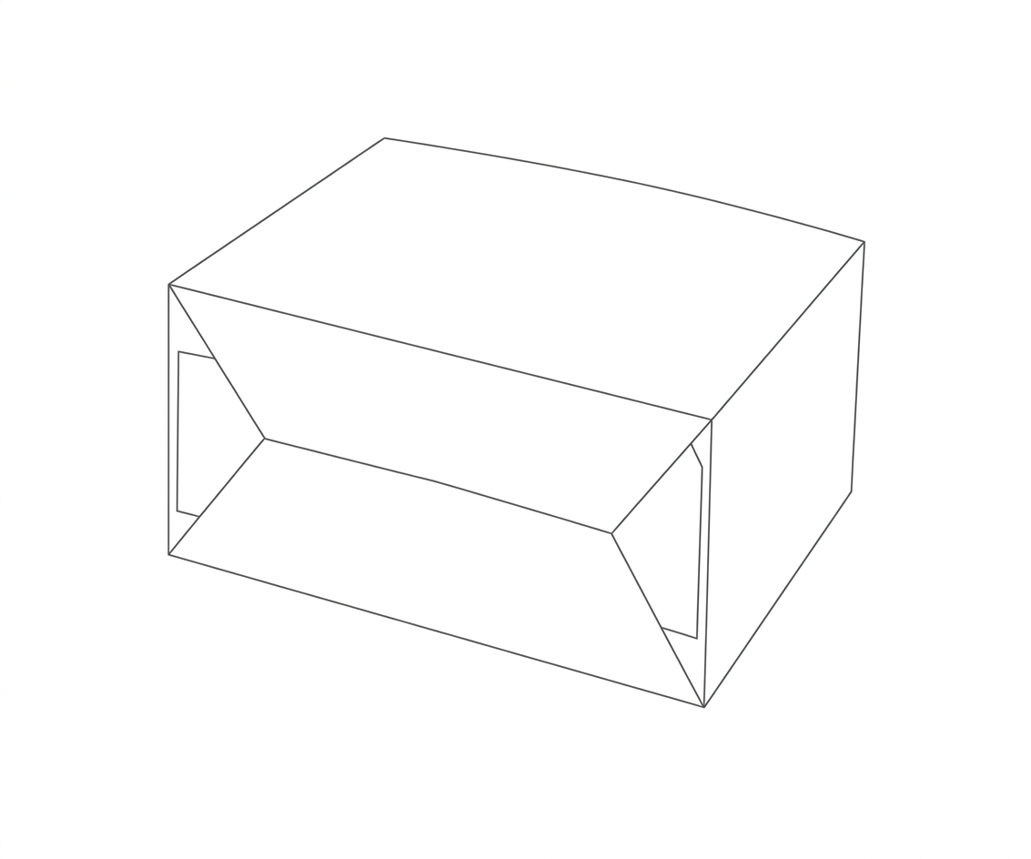 Faltschachtel mit Automatikboden